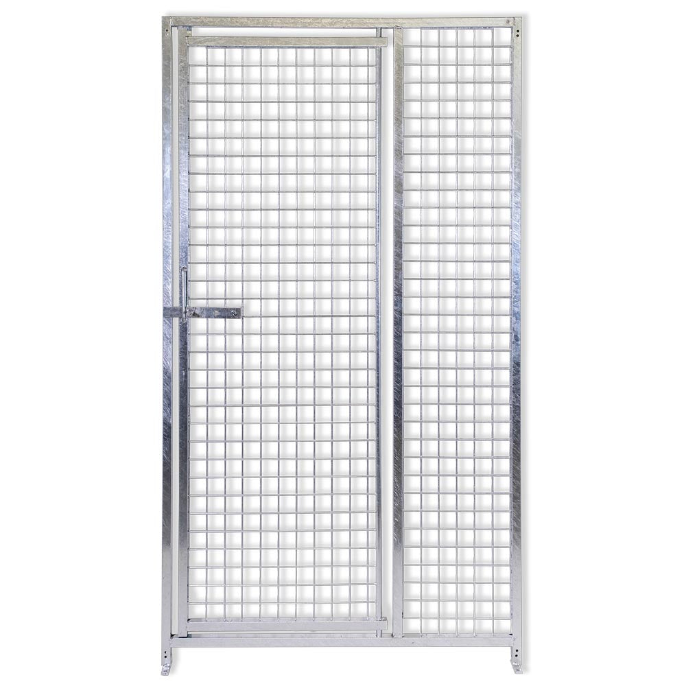 Recinzione in rete modulare con copertura 4x2 metri zincatura a caldo per stoccaggio bombole