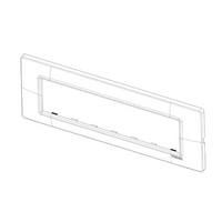 Placca vimar modello plana 7 moduli tecnopolimero 14657 *** colore avorio, confezione 1