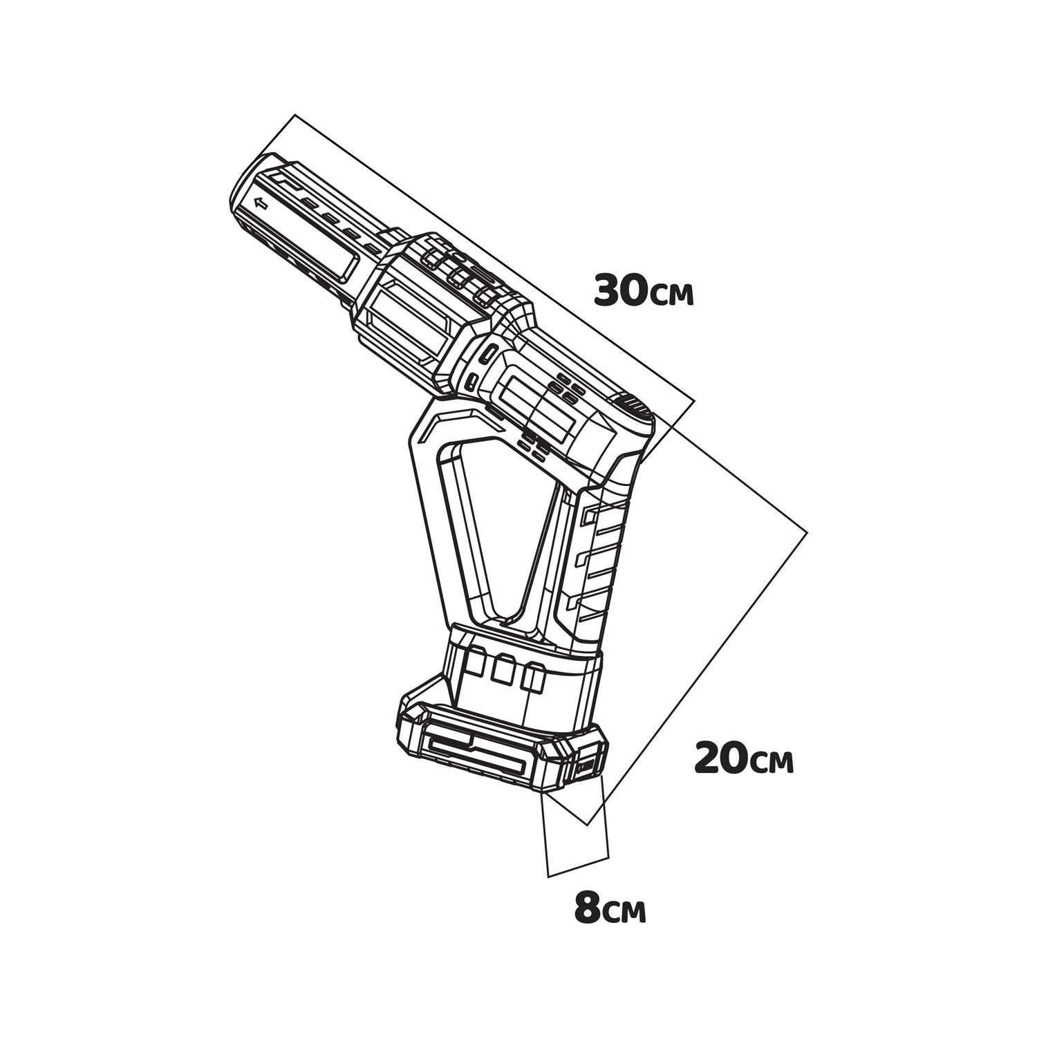 Oterin 20 - Idropulitrice a batteria Alfa Line, potenza 28bar portata 3,75 lt/min, no batteria no caricabatteria
