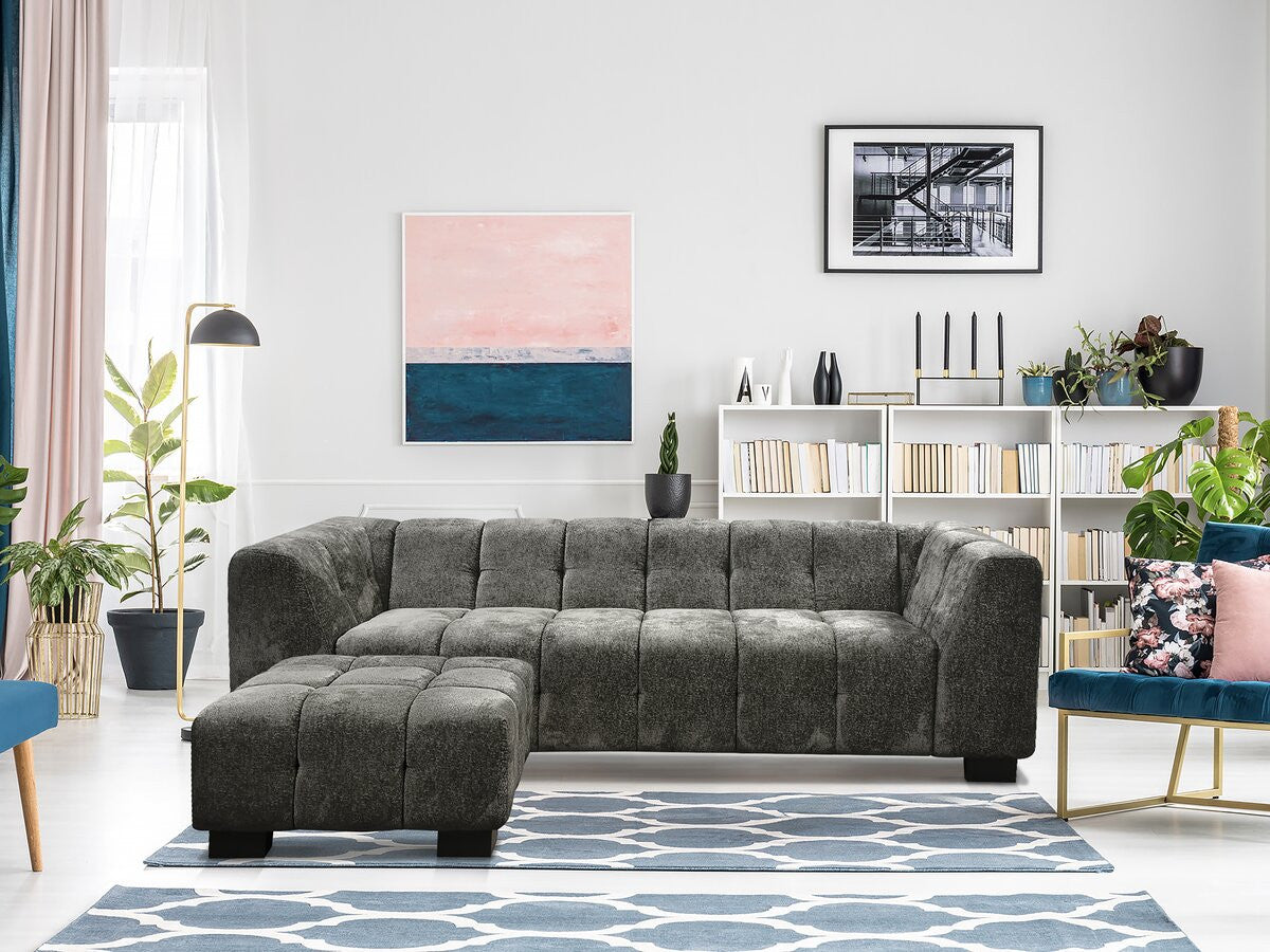 Pouf "Foch" - 84 x 84 x 43 cm - Grigio