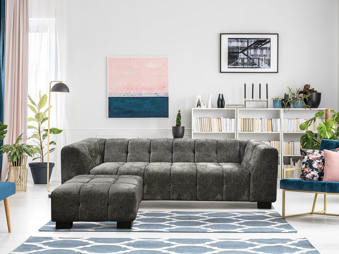 Pouf "Foch" - 84 x 84 x 43 cm - Grigio