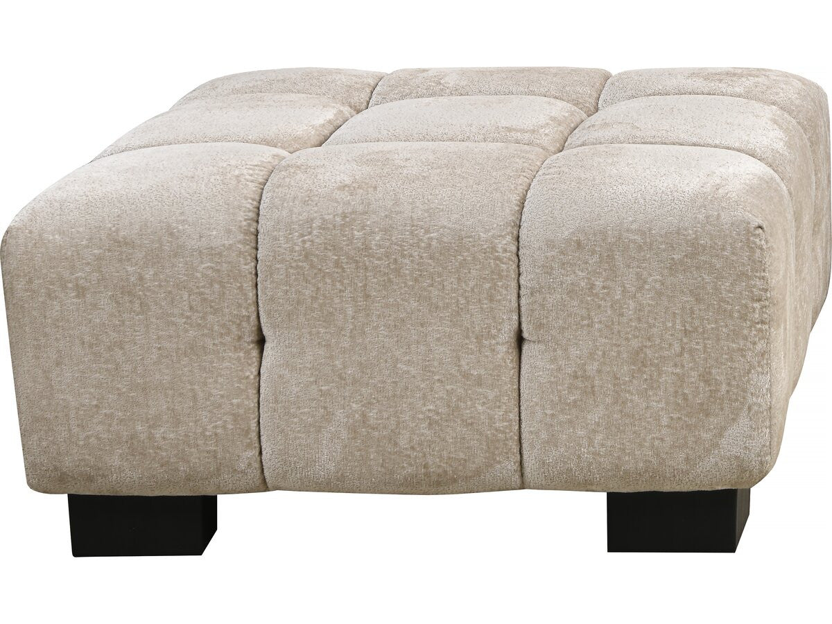 Pouf "Foch" - 84 x 84 x 43 cm - Beige