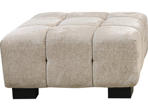Pouf "Foch" - 84 x 84 x 43 cm - Beige