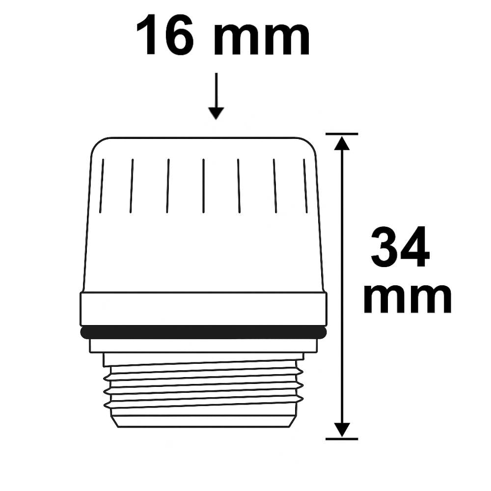 Faeg raccordo per tubo rigido ip65 passo metrico 1,5 *** diametro 16 millimetri, confezione 1