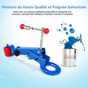 Attrezzo per riparazione parafanghi Prolunga per riformazione rullo parafango con struttura in metallo con braccio regolabile a 180° e 22,9-36 cm per manutenzione auto Blu 20_0007285