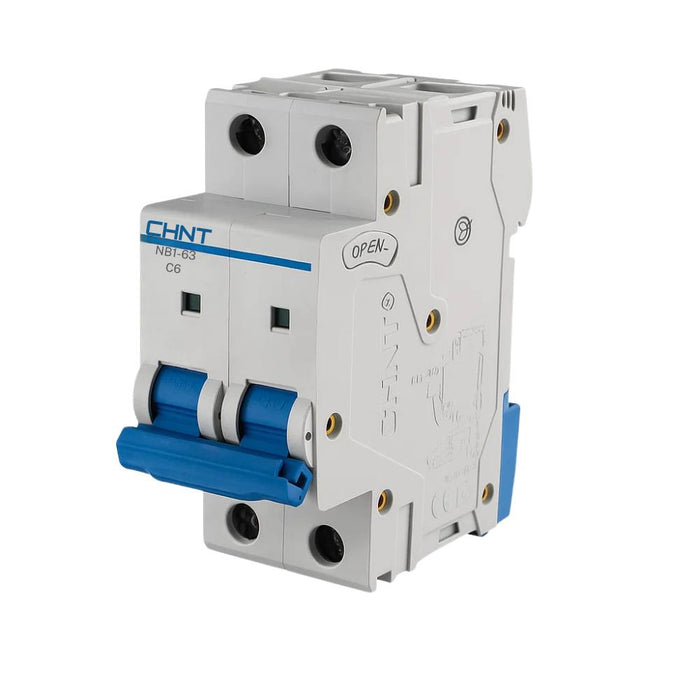 Chint nb1-63 interruttore magnetotermico 2 poli modulabile per impianti civili *** ampere 6 ampere, confezione 1