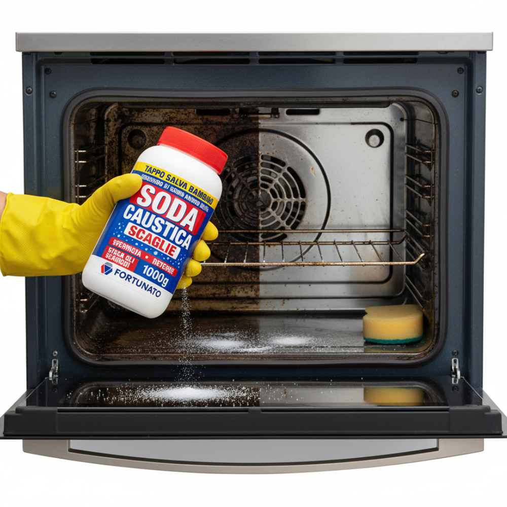 Soda caustica scaglie per pulizie e svernicianti formato 1 kg