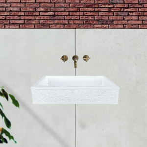 Pilozza serie grecale cemento l.45 x p.42 x h.16 cm predisposizione rubinetto