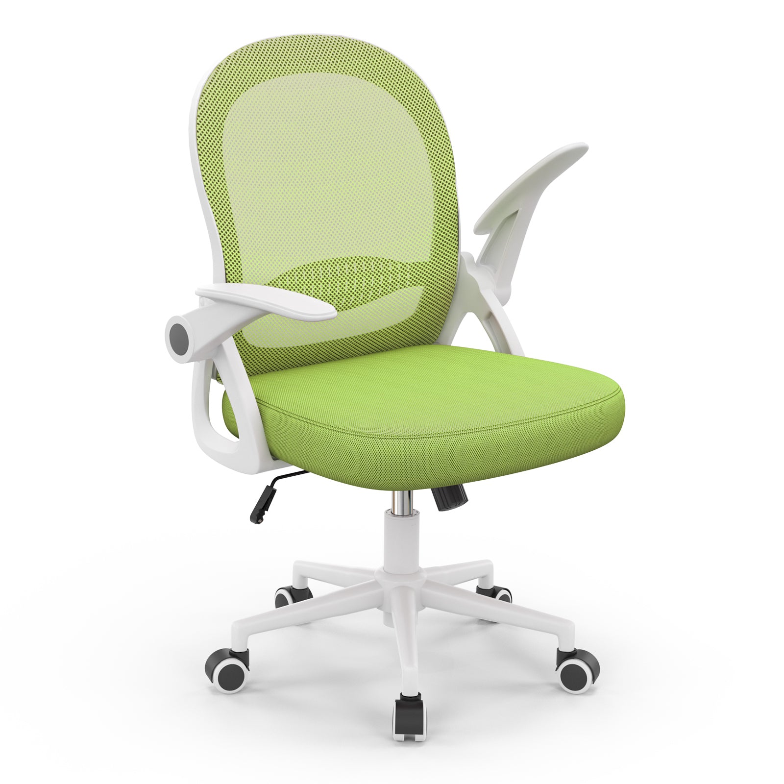 Sedia Ufficio con Supporto Lombare - RATTANTREE - Sedia Ufficio da Scrivania ergonomica Braccioli 90° Regolabile - Verde