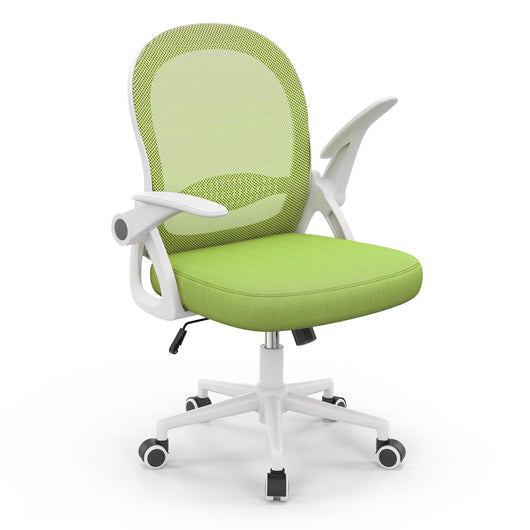 Sedia Ufficio con Supporto Lombare - RATTANTREE - Sedia Ufficio da Scrivania ergonomica Braccioli 90° Regolabile - Verde