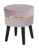 Sgabello Paris Rosa Cm Ø 35X40.5