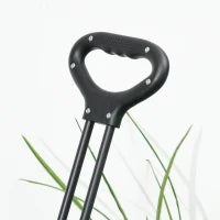 Carrello da Giardino 110L con Maniglia Telescopica e Borsa Termica da 15L in Acciaio e Tessuto, Blu