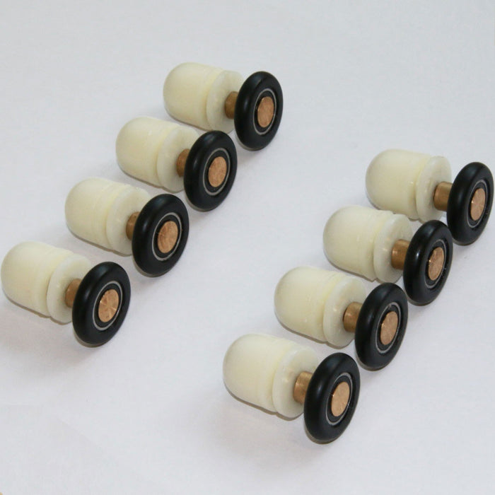 Kit 8 pz cuscinetti di ricambio vetro box doccia anta scorrevole Roger