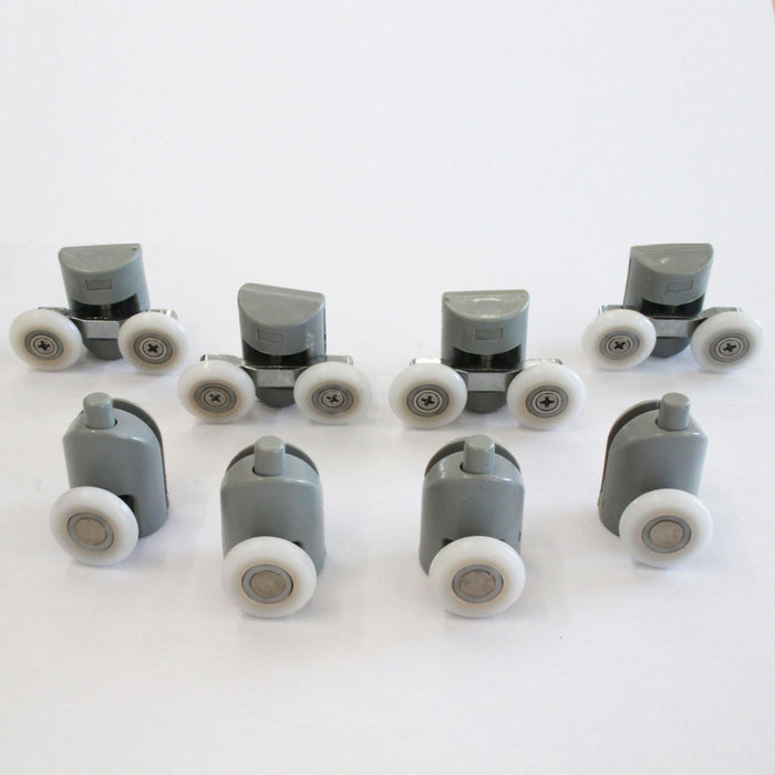Kit 8 pz cuscinetti di ricambio vetro box doccia anta scorrevole Mix 1
