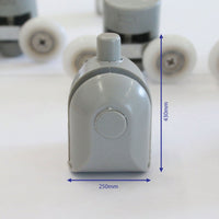 Kit 8 pz cuscinetti di ricambio vetro box doccia anta scorrevole Mix 1