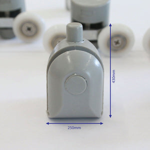 Kit 8 pz cuscinetti di ricambio vetro box doccia anta scorrevole Mix 1