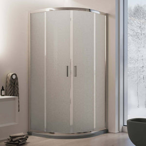 Box Doccia Semicircolare 80x80 H185 Stampato C 6mm mod. Ready