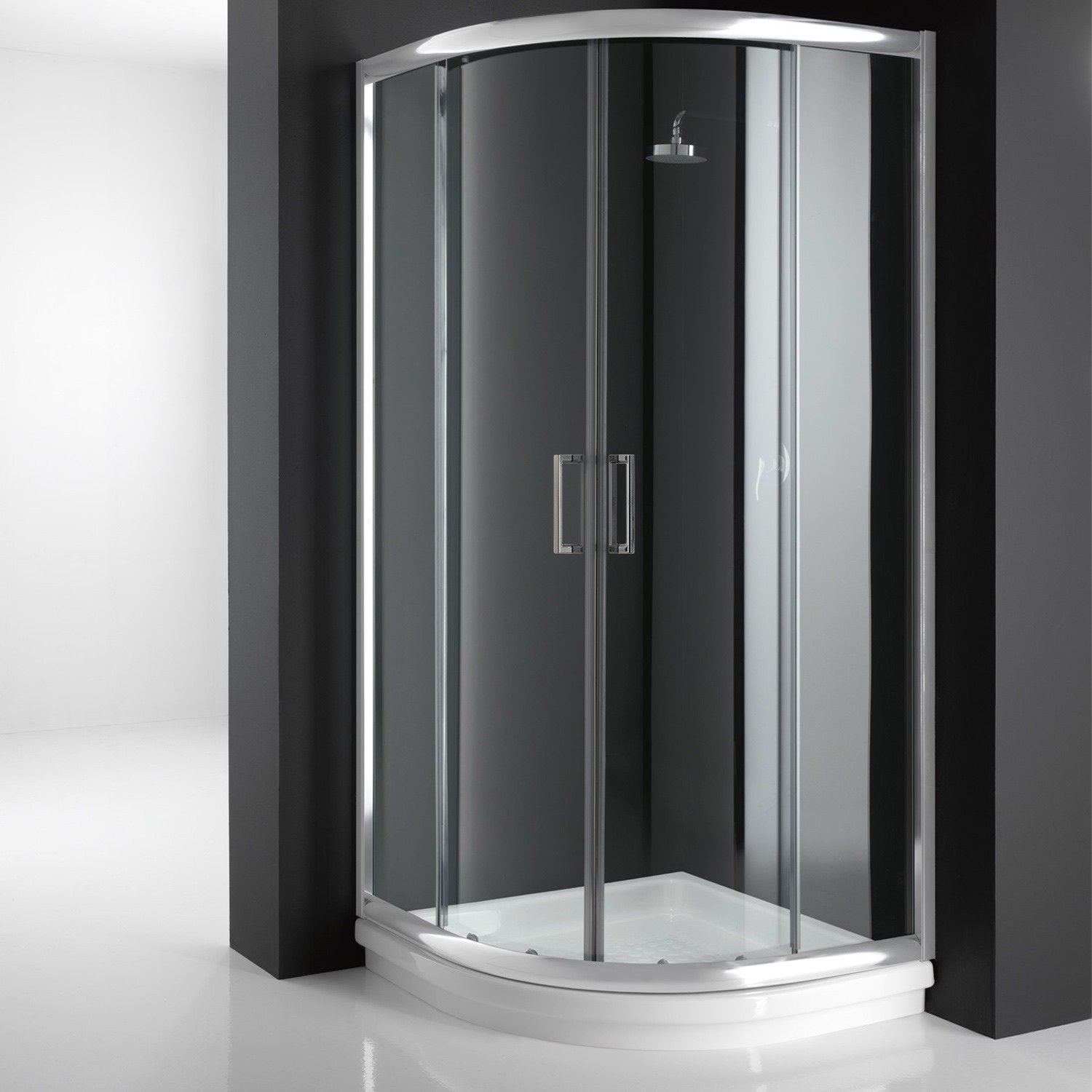 Box Doccia Semicircolare 90x90 H198 Trasparente 6mm mod. Alabama