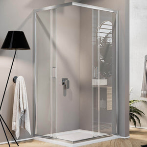 Box Doccia Rettangolare 90x100 H185 Trasparente 6mm mod. Ready