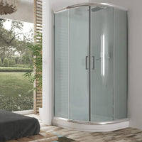 Box Doccia Semicircolare 90x90 H185 Trasparente 6mm mod. Alabama