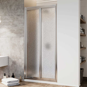 Porta Doccia 70CM H198 Cristallo Stampato C Apertura Saloon con Doppia Anta Battente mod. West