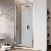 Porta Doccia 70CM H198 Cristallo Trasparente Apertura Saloon con Doppia Anta Battente mod. West