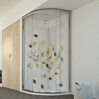 Box doccia semicircolare 80x80 CM H198 trasparente mod. Evolution