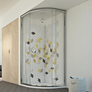 Box doccia semicircolare 80x80 CM H198 trasparente mod. Evolution