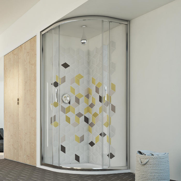 Box doccia semicircolare 80x80 CM H198 trasparente mod. Evolution