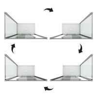 Box Doccia 70x140 CM H198 stampato C mod. Young Duo 1 Anta