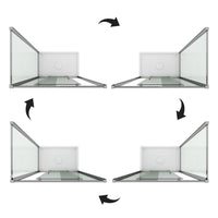 Box Doccia 75x150 CM H198 trasparente mod. Young Duo 1 Anta