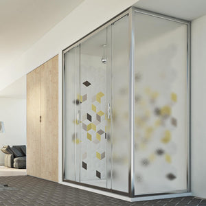 Box Doccia 70x170 CM H198 stampato C mod. Young Duo 2 Ante