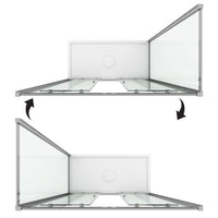 Box Doccia 80x120 CM H198 stampato C mod. Young Duo 2 Ante