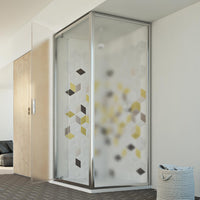 Box Doccia 75x100 AP. 100 CM H198 stampato C mod. Cristal Duo 1 Anta