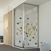 Box Doccia 75x100 AP. 100 CM H198 trasparente mod. Cristal Duo 1 Anta