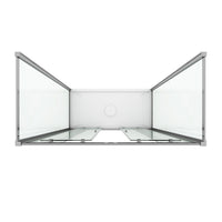 Box Doccia 3 lati 70x120x70 CM H198 trasparente mod. Young Trio 2 Ante