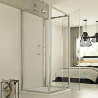 Box Doccia 3 lati 90x70x90 AP. 70 CM H198 trasparente mod. Cristal TRIO 1 Anta