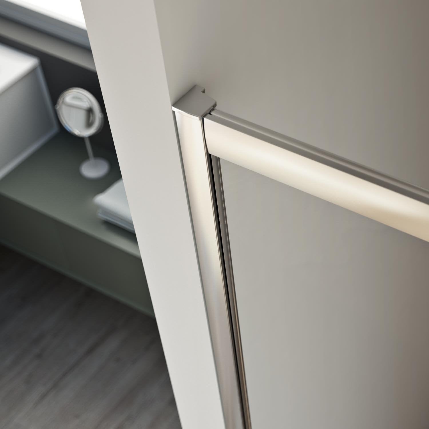 Box Doccia 3 lati 80x70x80 CM H198 trasparente mod. Urban Trio P