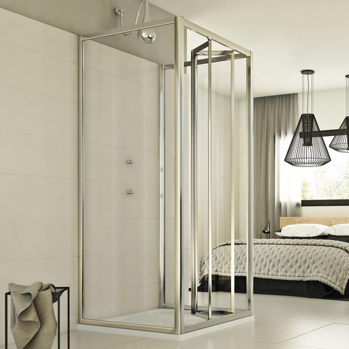 Box Doccia 3 lati 80x90x80 CM H198 trasparente mod. Urban Trio P