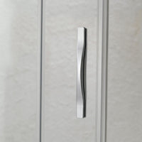 Box Doccia 80x130 AP. 130 CM H198 trasparente mod. Cristal Duo 2 Ante