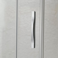 Box Doccia 90x130 AP. 130 CM H198 trasparente mod. Cristal Duo 2 Ante