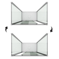 Box Doccia 3 lati 80x130x80 CM H198 trasparente mod. Young Trio 1 Anta P