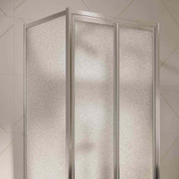 Box Doccia 3 lati 90x100x90CM H198 Cristallo Stampato C 2 Fissi+Saloon 2 Ante Battente 100 mod. West