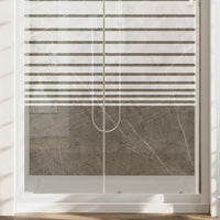 Porta Doccia Bianco 150 CM H185 Vetro Serigrafato mod. Blanc