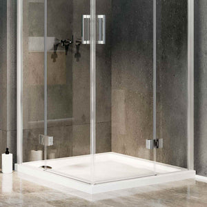 Box Doccia 75x100 CM H190 Trasparente con Easyclean mod. Flip Anta + Anta Ap. Battente