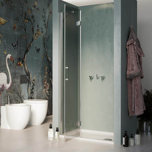 Porta Doccia 75CM H190 Vetro Trasparente con Easy-Clean mod. Flip Anta + Profilo