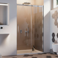 Porta Doccia 110CM H200 Vetro Trasparente 8mm Versione Destra con Easy-Clean mod. Prime