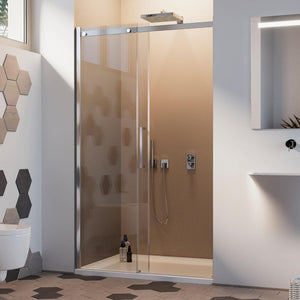 Porta Doccia 140CM H200 Vetro Trasparente 8mm Versione Sinistra con Easy-Clean mod. Prime