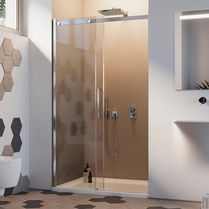 Porta Doccia 140CM H200 Vetro Trasparente 8mm Versione Sinistra con Easy-Clean mod. Prime