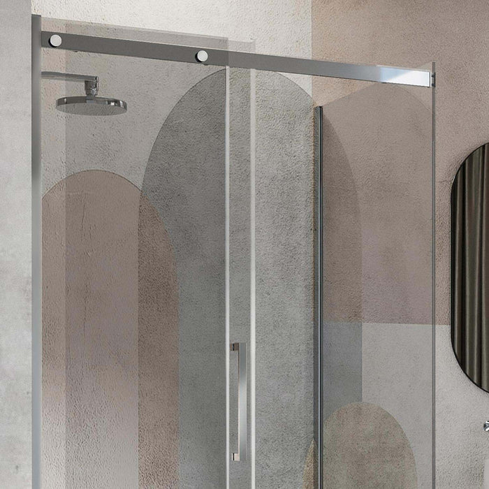 Box Doccia 90x130CM H200 Vetro Trasparente 8mm Versione Sinistra con EasyClean mod. Prime Duo 1 Anta